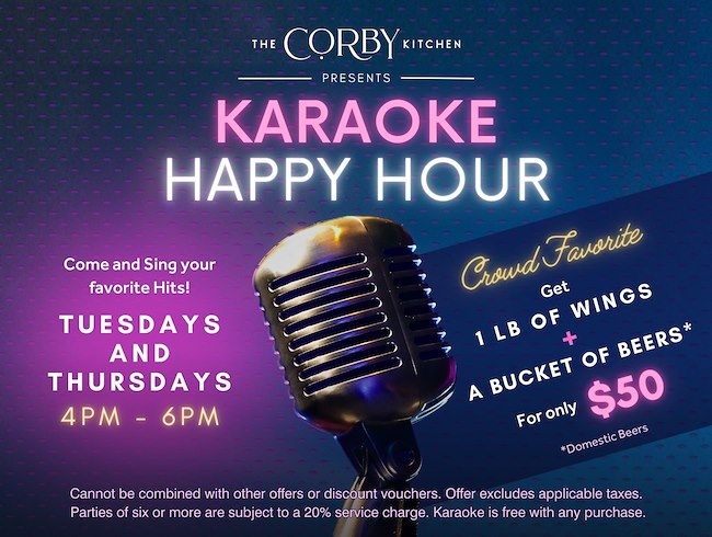 karaoke happy hour